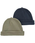 Ribbed Beanies — Olive & Navy 2-Pack